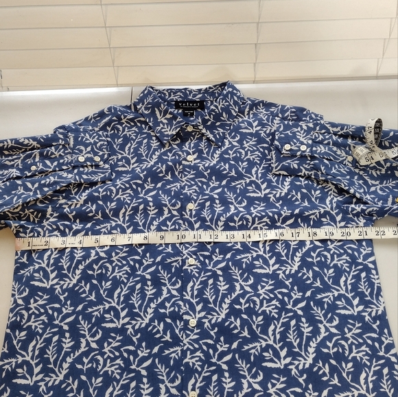 NWT Velvet By Graham & Spencer Fern Print Men's Long Sleeve Button Down Shirt - Picture 14 of 15